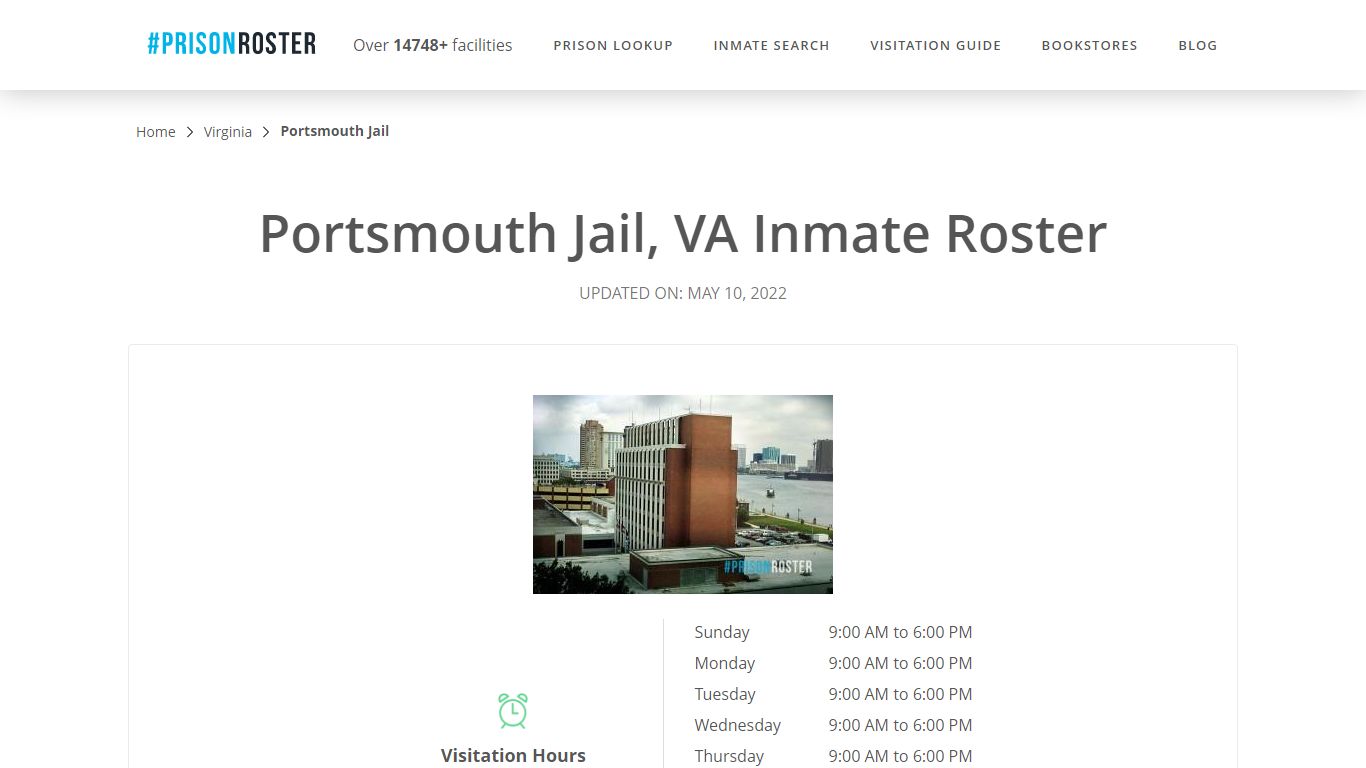 Portsmouth Jail, VA Inmate Roster - Nationwide Inmate Search